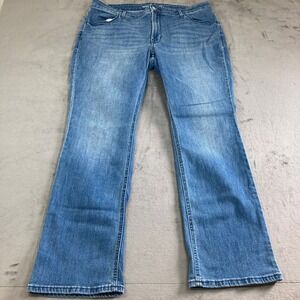 Old Navy Wow Boot-Cut Jeans Womens 16 Medium Wash Mid-Rise Blue Denim